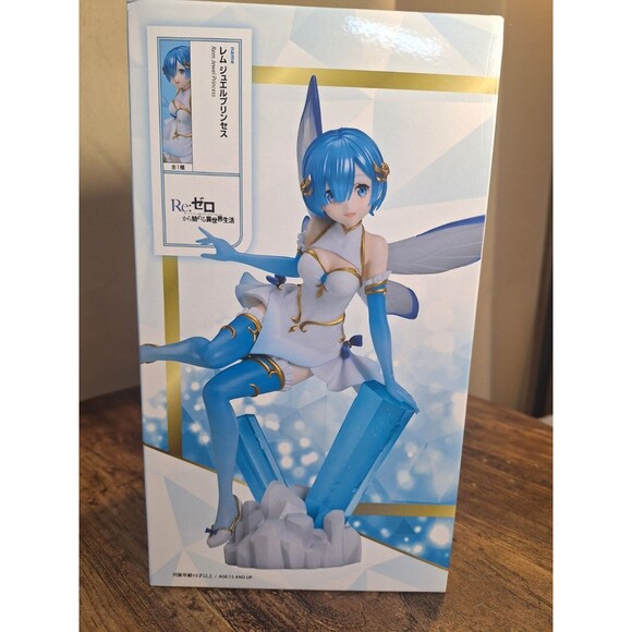 Re:Zero Rem Jewel Princess 1/7 Scale Figure Round 1 Limited elcoco Japan New - Picture 3 of 4
